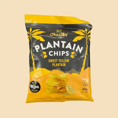 OLU OLU PLANTAIN CHIPS SWEETV YELL...